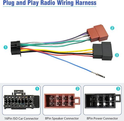 مجموعة أسلاك راديو السيارة متوافقة مع محول ستيريو Pioneer AVH AVIC FH DEH in Saudi Arabia