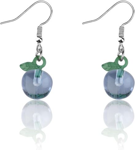 Funny Blueberry Earrings Purple Blueberries Jewelry Blueberry Lover Gift Fruit Lover Gift in Saudi Arabia