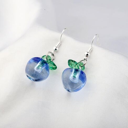 Funny Blueberry Earrings Purple Blueberries Jewelry Blueberry Lover Gift Fruit Lover Gift in Saudi Arabia