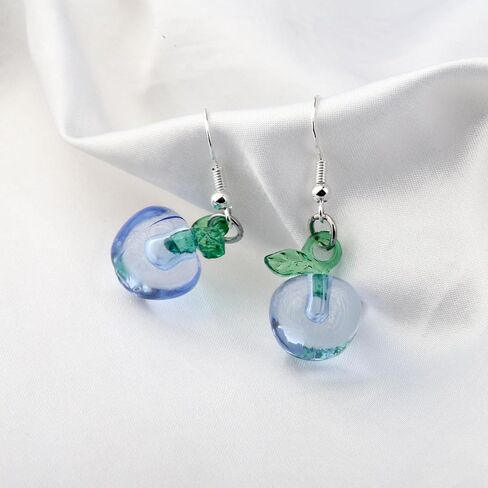 Funny Blueberry Earrings Purple Blueberries Jewelry Blueberry Lover Gift Fruit Lover Gift in Saudi Arabia