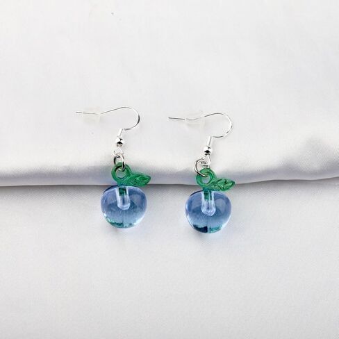 Funny Blueberry Earrings Purple Blueberries Jewelry Blueberry Lover Gift Fruit Lover Gift in Saudi Arabia