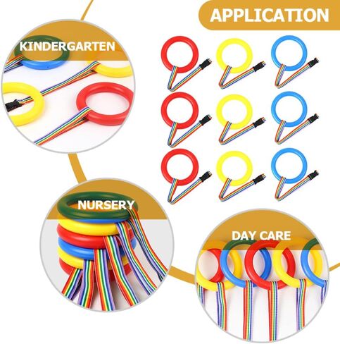 Kisangel 9pcs Kids Walking Rope with Handles Kindergarten Leash Preschool Walking Rope Daycare Rope for Walking Kids Daycare School Nursery Outdoor Supplies in Saudi Arabia