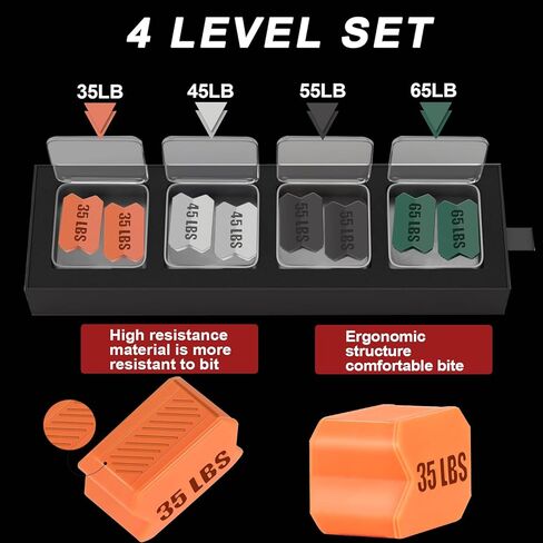 جهاز تمرين الفك للرجال والنساء، جهاز تدريب الفك من السيليكون، مقوي قوي لمدرب الفك مع 4 مستويات مقاومة، أقراص تونر الفك من السيليكون لتشكيل الوجه والرقبة، أزرق in Kuwait