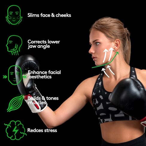 جهاز تمرين الفك للرجال والنساء، جهاز تدريب الفك من السيليكون، مقوي قوي لمدرب الفك مع 4 مستويات مقاومة، أقراص تونر الفك من السيليكون لتشكيل الوجه والرقبة، أزرق in Kuwait