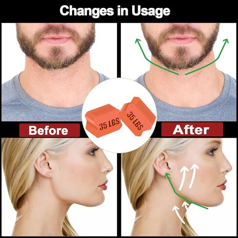 جهاز تمرين الفك للرجال والنساء، جهاز تدريب الفك من السيليكون، مقوي قوي لمدرب الفك مع 4 مستويات مقاومة، أقراص تونر الفك من السيليكون لتشكيل الوجه والرقبة، أزرق in Kuwait