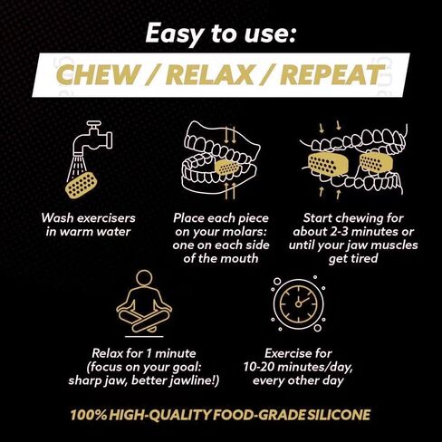 جهاز تمرين الفك للرجال والنساء، جهاز تدريب الفك من السيليكون، مقوي قوي لمدرب الفك مع 4 مستويات مقاومة، أقراص تونر الفك من السيليكون لتشكيل الوجه والرقبة، أزرق in Kuwait