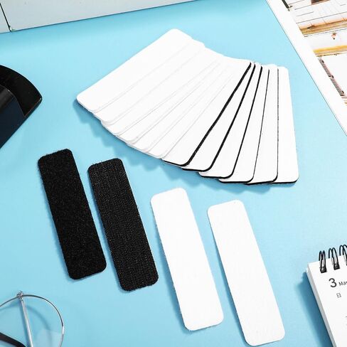 Hook and Loop Tape for Fabric 1 X 3 Inch 48 Sets Sticky Strips with Adhesive Hook & Loop Strips Adhesion Strip Tape Back Fasten Strips for School Office in Saudi Arabia