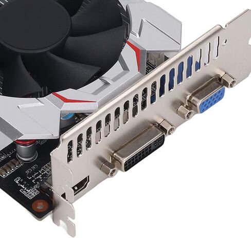 بطاقة رسومات سطح المكتب Yoidesu GTX650TI 2GB DDR5 128BIT، بطاقة رسومات فيديو لألعاب الكمبيوتر مع مراوح صامتة مزدوجة، تدعم واجهة DV VGA، 928 ميجاهرتز 1350 ميجاهرتز، DirectX 11.1 (GTX650TI 2GB DDR5 in Saudi Arabia