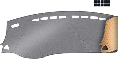 Upgrade Dacron Dashboard Cover Fit for 2017 2018 2019 2020 2021 2022 Niss-an Kicks Effective Anti Glare, Reduce Reflection, Sun Protection, Dust Proof, UV-Proof -Grey in Saudi Arabia