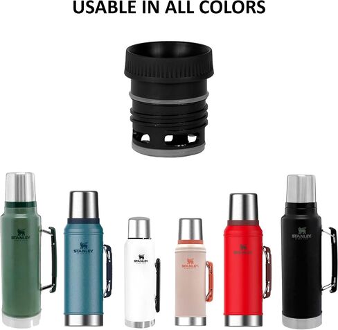 Thermo Stopper Replacement, Color Black - 1 Pack - 360º Spare Universal Lid to Stanley Classic Vacuum Insulated Wide Mouth Bottle - Pico Cebador para Yerba Mate, Regular, Pink in Saudi Arabia