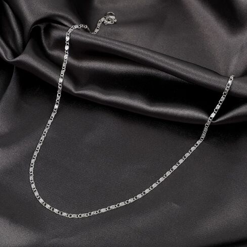 ASCOMY Silver Necklace for Women Dainty Silver Choker 14K Silver Plated Choker Minimalist JewelLery Gift for Women Girls in Saudi Arabia