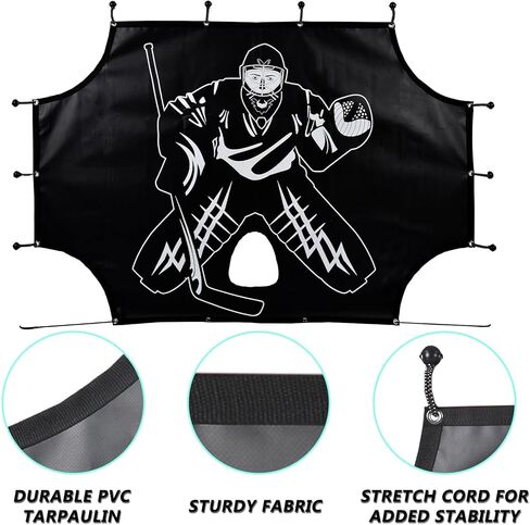 Ice Hockey Goal Targets, Ice Hockey Training Goal Target, Hockey Shooting Target for 6×7FT Hockey Net with 5 Targets, Waterproof Hockey Goal Practice Target, Outdoor Street Hockey Net Target in Kuwait