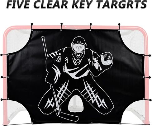 Ice Hockey Goal Targets, Ice Hockey Training Goal Target, Hockey Shooting Target for 6×7FT Hockey Net with 5 Targets, Waterproof Hockey Goal Practice Target, Outdoor Street Hockey Net Target in Kuwait