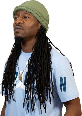 Veeta Superior Halo Turban Silk Satin Lined Head Wrap, Pre-Tied Turban for Men & Women, Turban Durag Wave Cap (Grey) in Saudi Arabia