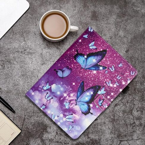 Case for iPad 10th Generation(10.9 inch 2022 Release) Auto Wake/Sleep, Premium PU Leather Folding Stand Cover with Pen Holder & Multiple Viewing Angles for 10.9" iPad 10th - Butterfly in Saudi Arabia