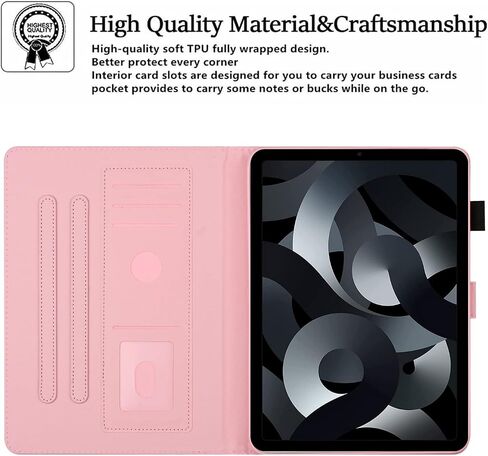 Case for iPad 10th Generation(10.9 inch 2022 Release) Auto Wake/Sleep, Premium PU Leather Folding Stand Cover with Pen Holder & Multiple Viewing Angles for 10.9" iPad 10th - Butterfly in Saudi Arabia