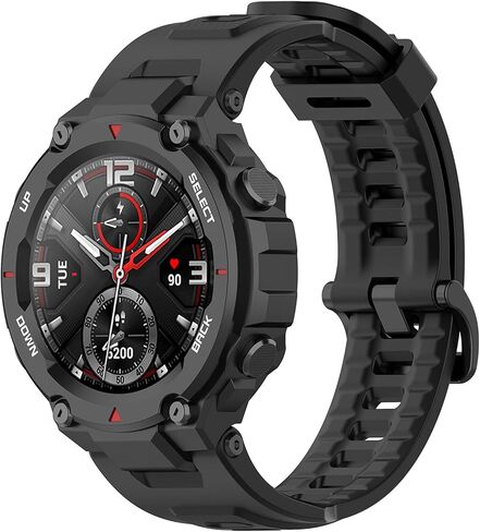 متوافق مع أحزمة ساعة Amazfit T-Rex، أشرطة رياضية بديلة من السيليكون قابلة للتعديل وأساور معصم مناسبة لساعة Amazfit T-Rex وAmazfit T-Rex Pro الذكية in Kuwait