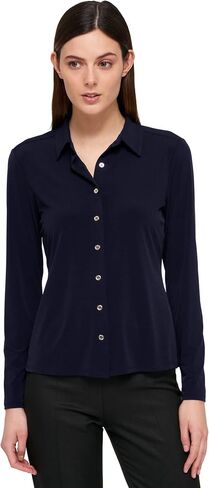Tommy Hilfiger Women's Long Sleeve Collared Button Front Top in Saudi Arabia