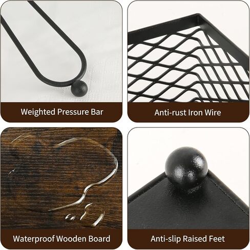 حامل مناديل لخشب الطاولة، حامل مناديل مسطح حديث مع ذراع مرجح، حامل مناديل للمناديل الورقية، حامل مناديل المزرعة للمطبخ، المطعم، الطعام، الهواء الطلق in Kuwait