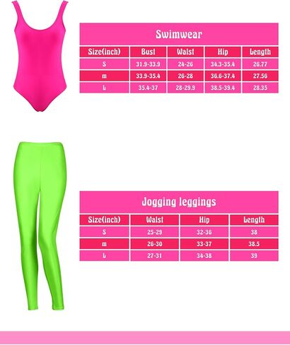 SATINIOR نساء 80s 90s تجريب طقم ملابس إكسسوارات مجموعة تدفئة الساق عقال الأساور أقراط ملابس السباحة البدلة in Kuwait