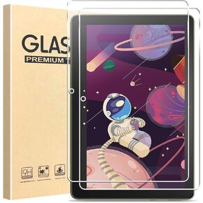 [2 Pack] Tempered Glass Screen Protector For 10 2023 Version 10.1 inch Tablet with 2.5D 9H HD Bubble-Free Clear Transparent Ultra thin Protective glass