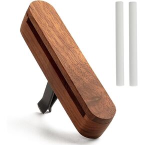 Car Air Freshener Walnut Wood Car Fragrance Wood Car Perfume Car Accessories Interior Car Vent Diffuser 1 Piece, Brown