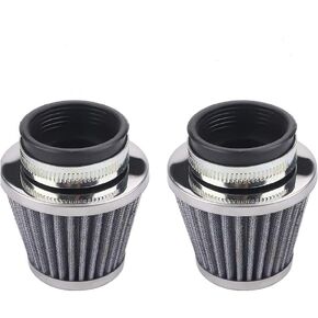 Air Filter(2 pcs) for Motorcycle ATV Dirt Bike Pit Bike Dune Buggy Four Wheeler Quad Bikes 35 38 40 42 45mm (45mm)