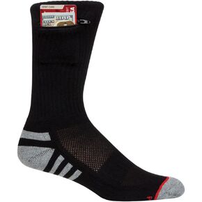 Pocket Socks Athletic Travel Crew Socks Hidden Zipper Security Pouch, Womens (6-9) Mens (8.5-12.5), for Travel ID, Keys, Cash in Saudi Arabia