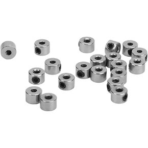 VBESTLIFE 20Pcs Landing Gear Stopper Set Wheel Collar, Stainless Steel 2.1mm RC Landing Gear Wheel Block for RC Airplane Model Aircraft