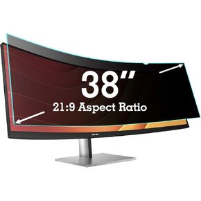 38 Inch Privacy Screen Filter for 21:9 Computer Curved Ultrawide Screen Monitor - Privacy Shield,Anti-Glare and Anti-Blue light Screen Protector