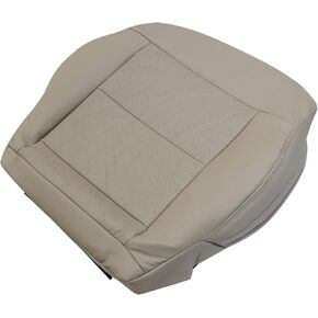 Front Passenger Side Bottom Replacement Seat Cover Microfiber Leather Tan Compatible with Mercedes Benz E350 E550 2010 2011 2012 2013 2014