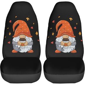 KiuLoam Blue Fire Skull Car Seat Covers for Women Girls, 2 Pcs Universal Fit Front Auto Seat Cover Protector for Vehicle Sedan SUV and Truck