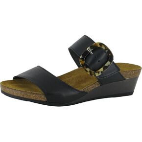 صندل نسائي من Naot Footwear Kingdom بإبزيم ووسادة قدم من الفلين ودعم للقوس - صندل بثلاثة أشرطة قابلة للتعديل مع حزام خلفي - مريح ودعم - خفيف الوزن ومثالي للسفر - مقاس ضيق إلى متوسط