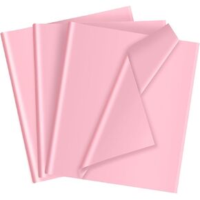 50 Sheets Pink Tissue Paper for Gift Bags - 14 x 20 Inches Recyclable Pink Wrapping Paper for Weddings Birthday DIY Project Christmas Gift Wrapping Crafts Decor