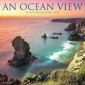 Willow Creek Press Ocean View Monthly 2024 Wall Calendar (12" x 12")