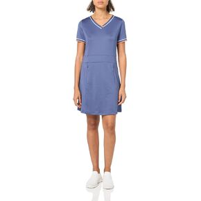 Callaway Women’s V-Neck Colorblock Short Sleeve Golf Dress with Truesculpt, Stretch Fabric, Moisture-Wicking, Sun Protection