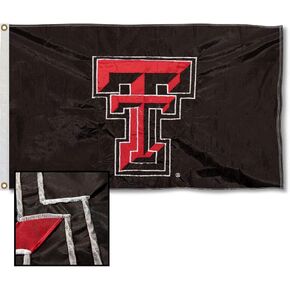 Texas Tech Red Raiders Embroidered and Stitched Nylon Flag