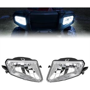 KEMIMOTO ATV LED Light, Left Right Headlights Assembly Compatible with Polaris Sportsman 500 HO Efi 2005 2006-2010(Bulb not included)