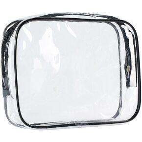 Clear Carry-On Travel Toiletry Bag TSA 3 1 1 Airline Quart Bag 1 Quart Sized with Zipper for Men and Women 1 Pack