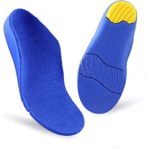 Kids Orthotic Insole Children Athletic Inserts for Flat Feet Arch Support Heel Cushion Foot Pain Plantar Fasciitis Relief 4.5C-6C