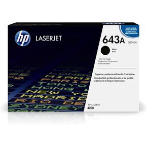 HP 643A Black Toner Cartridge | Works with HP Color LaserJet 4700 Series | Q5950A