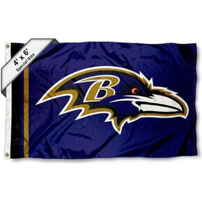 Baltimore Ravens 4 ft x 6 ft Foot Flag