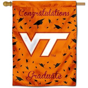 Virginia Tech Hokies Graduation Gift Banner Flag