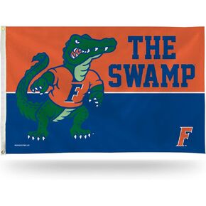 Made By Rico Industries NCAA Florida Gators Flag 3' x 5' Banner Flag - Single Sided - Indoor or Outdoor - Home Décor