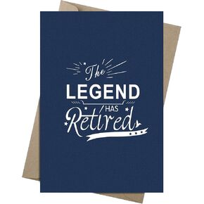 Zonon 2 Pcs Retirement Card Farewell Card Happy Retirement Humor Retiring Gift for Coworker Leaving Colleague Friend Men Women