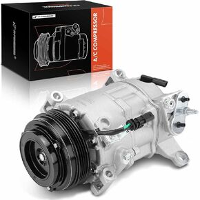 A-Premium Air Conditioner AC Compressor with Clutch Compatible with Chevrolet Silverado 2500 HD 2015-2019, Silverado 3500 HD, Suburban, Suburban 3500 HD & GMC Sierra 2500 HD, Sierra 3500 HD, 6.0L
