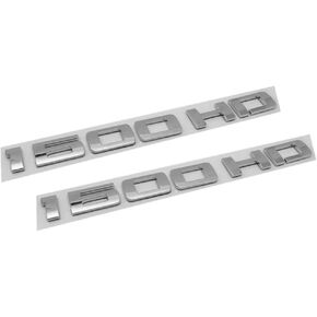 Aimoll 2pcs 1500HD 1500 HD Nameplates Emblems,3D Decal Badges Glossy for Gm Silverado Sierra (Chrome)