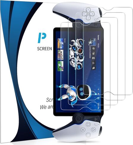 [4 عبوات] واقي شاشة لبوابة PlayStation - لمسة نهائية غير لامعة مضادة للوهج، تغطية كاملة، واقي شاشة PET عالي النفاذية لمشغل PS5 Portal Remote 8 بوصة، مضاد لبصمات الأصابع، خالي من الفقاعات in Kuwait