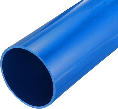 MECCANIXITY أنبوب دائري صلب PVC 101.6 مللي متر (4 بوصة) ID 110 مللي متر OD 350 مللي متر أزرق عالي التأثير لأنابيب المياه الحرف كابل الأكمام in Kuwait