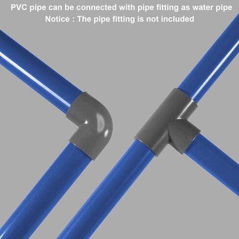 MECCANIXITY أنبوب دائري صلب PVC 101.6 مللي متر (4 بوصة) ID 110 مللي متر OD 350 مللي متر أزرق عالي التأثير لأنابيب المياه الحرف كابل الأكمام in Kuwait